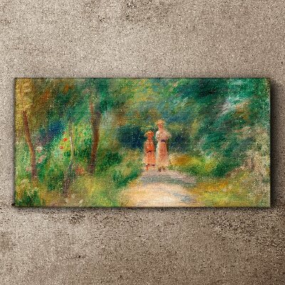 A walk in the green Print on canvas