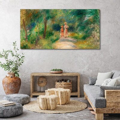 A walk in the green Print on canvas