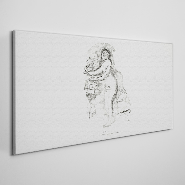 Figure in motion Print on canvas