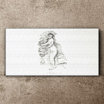Figure in motion Print on canvas