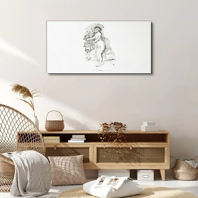 Figure in motion Print on canvas