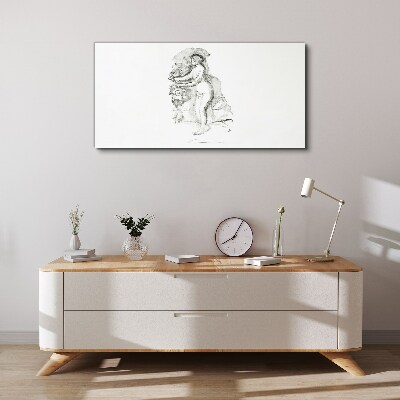 Figure in motion Print on canvas