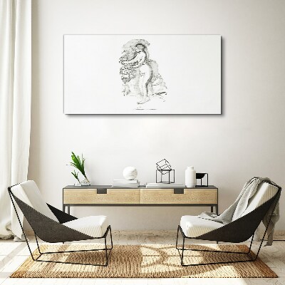 Figure in motion Print on canvas