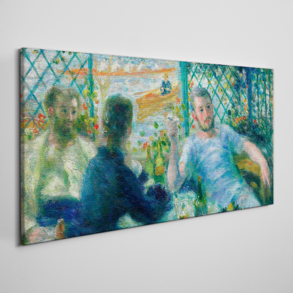 Meeting at the window Canvas wall art