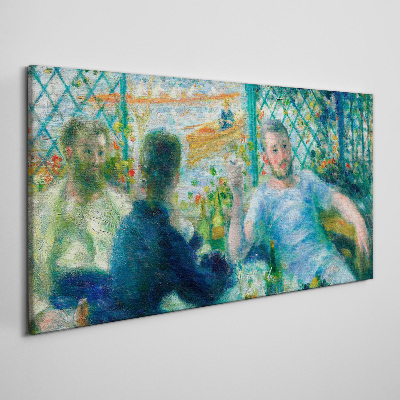Meeting at the window Canvas wall art