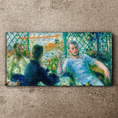Meeting at the window Canvas wall art