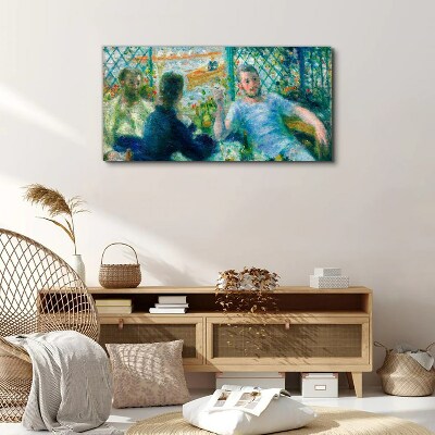 Meeting at the window Canvas wall art