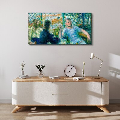 Meeting at the window Canvas wall art