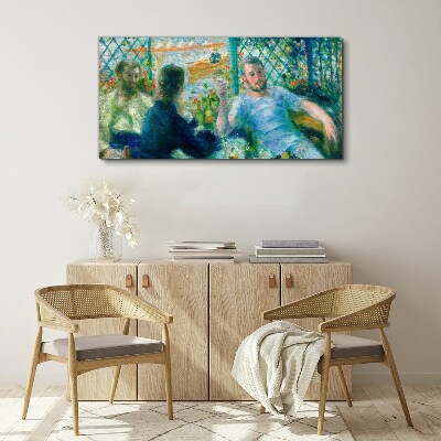 Meeting at the window Canvas wall art