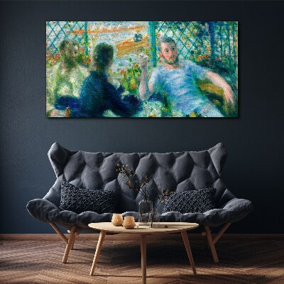 Meeting at the window Canvas wall art