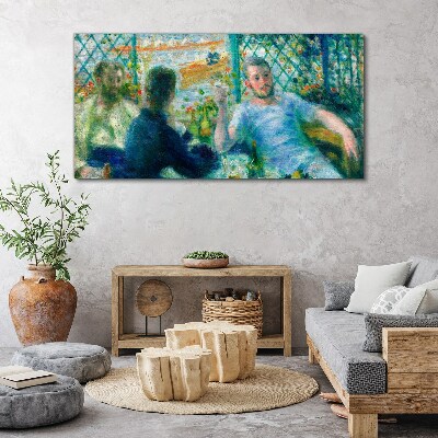 Meeting at the window Canvas wall art