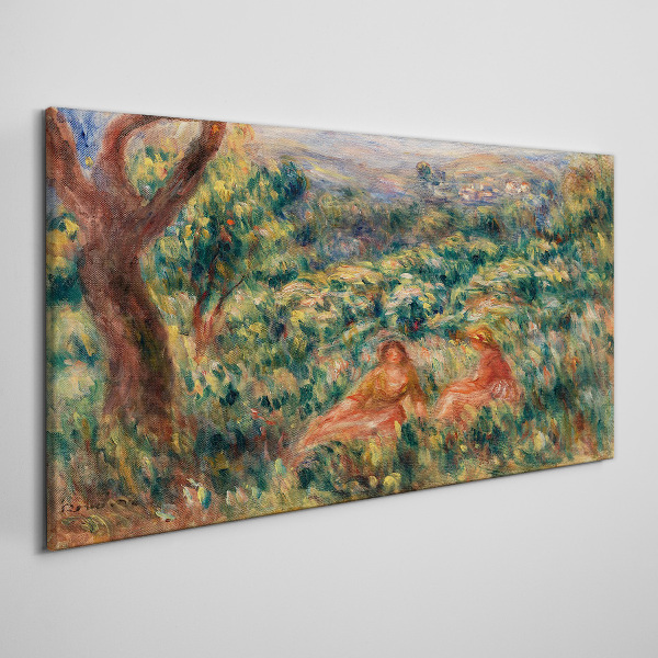 Summer Afternoon in the Garden Print on canvas