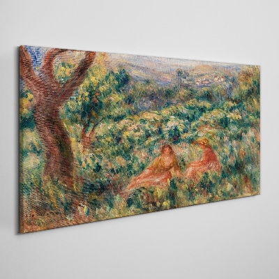 Summer Afternoon in the Garden Print on canvas