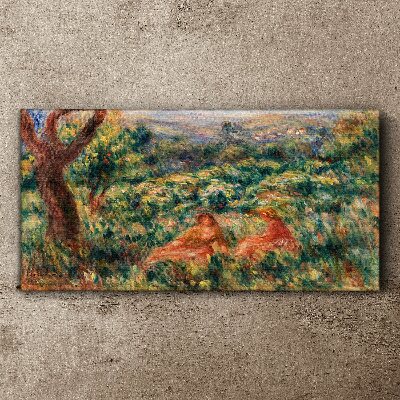 Summer Afternoon in the Garden Print on canvas