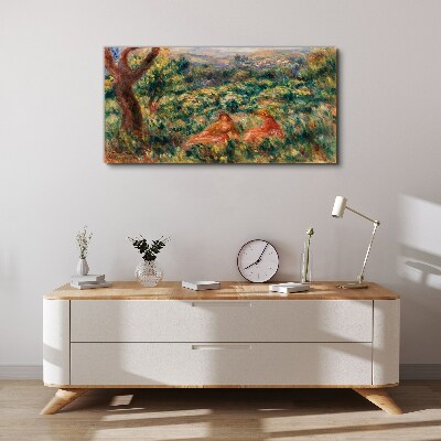 Summer Afternoon in the Garden Print on canvas