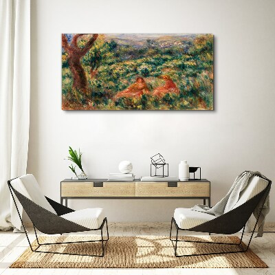 Summer Afternoon in the Garden Print on canvas