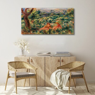 Summer Afternoon in the Garden Print on canvas