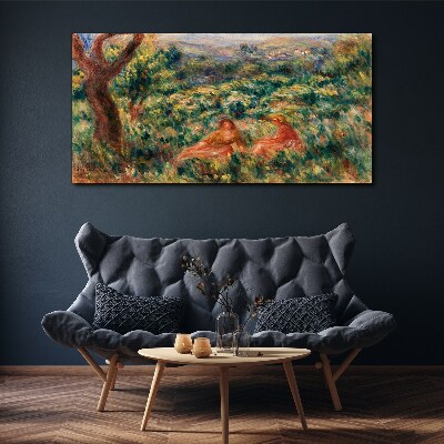 Summer Afternoon in the Garden Print on canvas