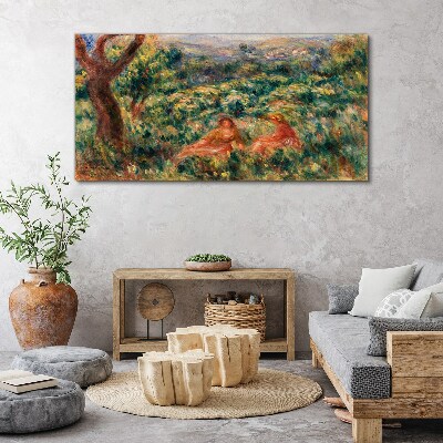 Summer Afternoon in the Garden Print on canvas