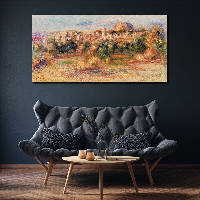 Cityscape forest sky Canvas print