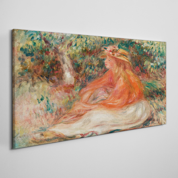 Soaking in the summer sun Canvas wall art