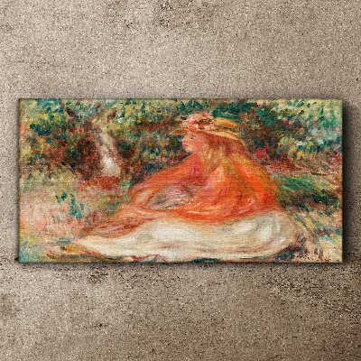 Soaking in the summer sun Canvas wall art