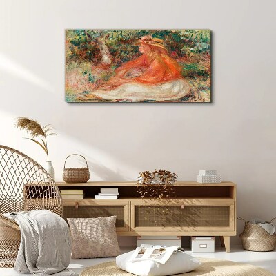 Soaking in the summer sun Canvas wall art