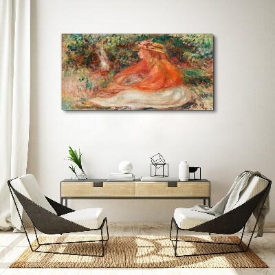 Soaking in the summer sun Canvas wall art