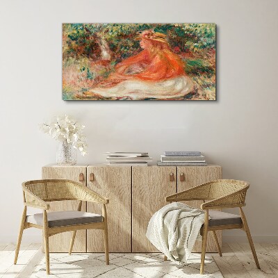 Soaking in the summer sun Canvas wall art