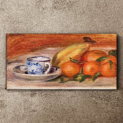 Fruit table with a cup Canvas wall art