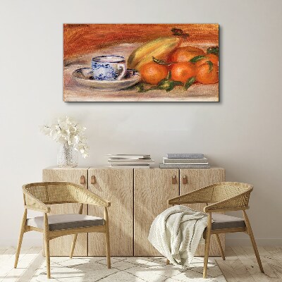 Fruit table with a cup Canvas wall art
