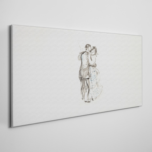 Dancing in the white light Canvas wall art