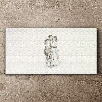 Dancing in the white light Canvas wall art