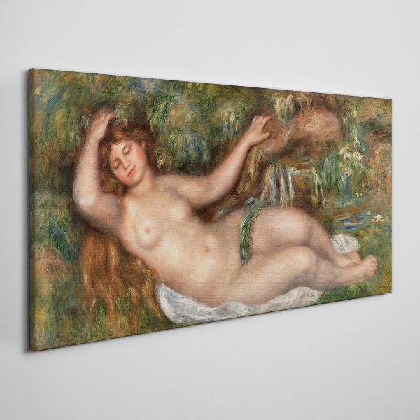 Bathing in the stream Print on canvas