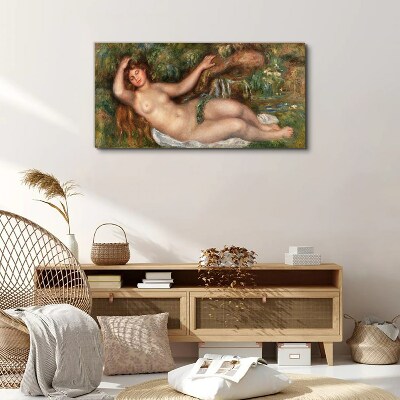 Bathing in the stream Print on canvas