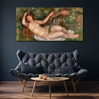 Bathing in the stream Print on canvas