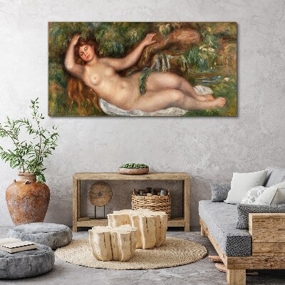 Bathing in the stream Print on canvas