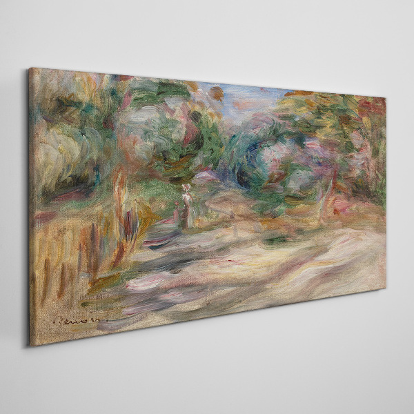 Landscape in pastel shades Canvas wall art