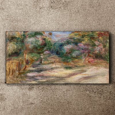Landscape in pastel shades Canvas wall art