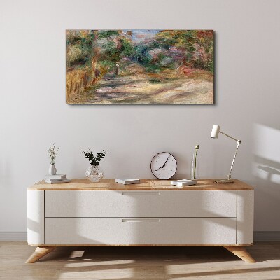 Landscape in pastel shades Canvas wall art