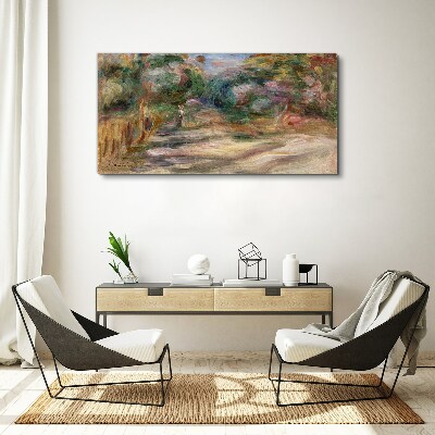 Landscape in pastel shades Canvas wall art