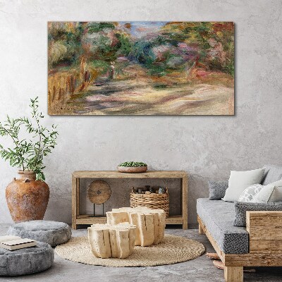 Landscape in pastel shades Canvas wall art
