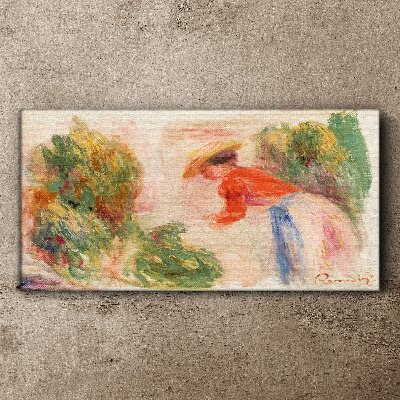 Working in the garden Canvas wall art
