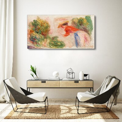 Working in the garden Canvas wall art