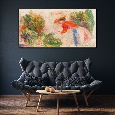 Working in the garden Canvas wall art
