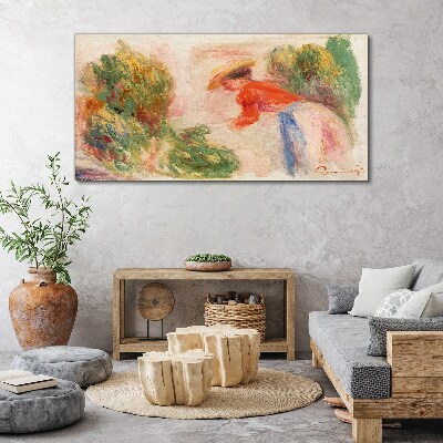 Working in the garden Canvas wall art