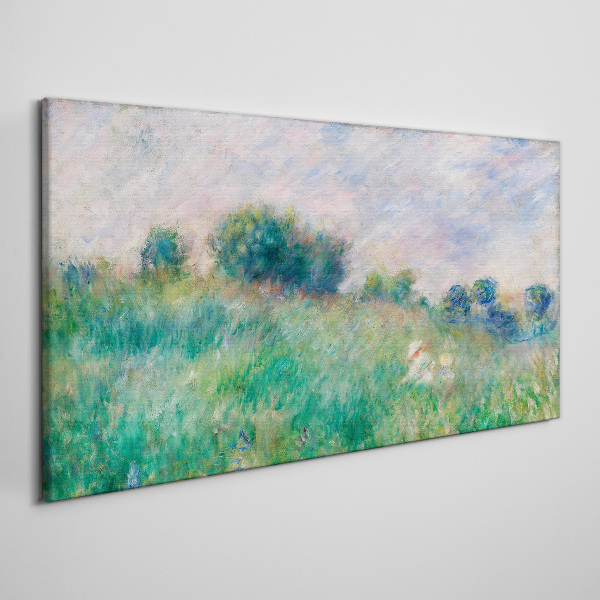 Meadow in the sun Canvas wall art