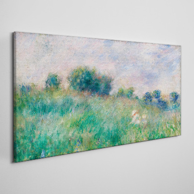 Meadow in the sun Canvas wall art