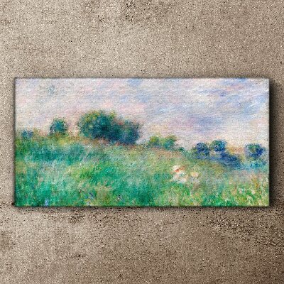 Meadow in the sun Canvas wall art