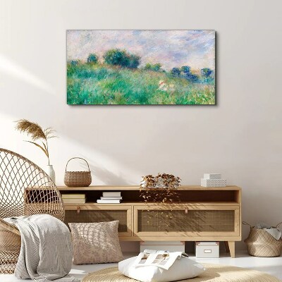 Meadow in the sun Canvas wall art
